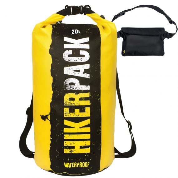 Hikerpack Dry Bag 30L and - Hikerpouch Waterproof Waist Pouch - Happymind