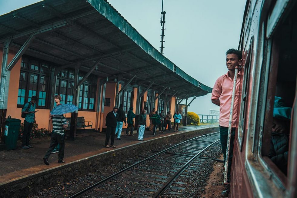 Railway Station somewhere in Sri Lanka, during rainy season | Happymind Travels