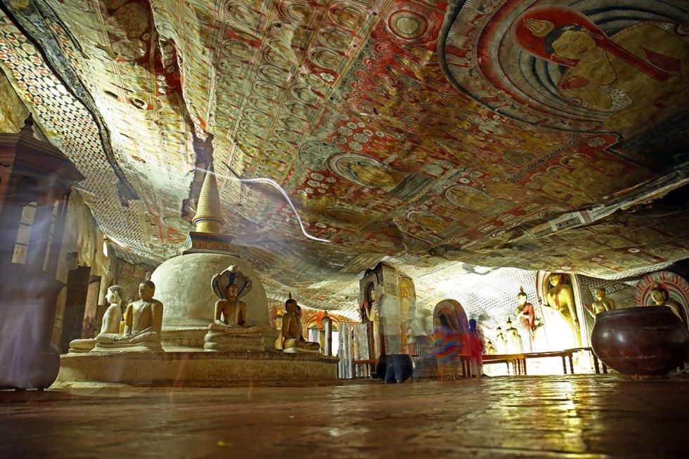 Inside the Cave Temple in Dambulla, Sri Lanka | Happymind Travels