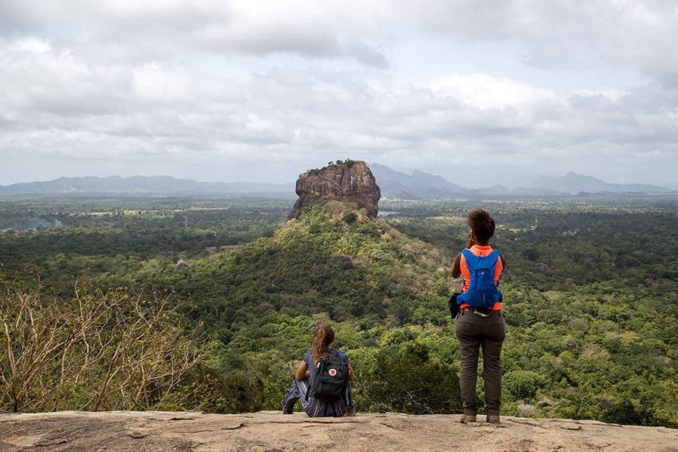 View of the Sigiriya Palace from the Stone of Pidurangala, Sri Lanka | Happymind Travels