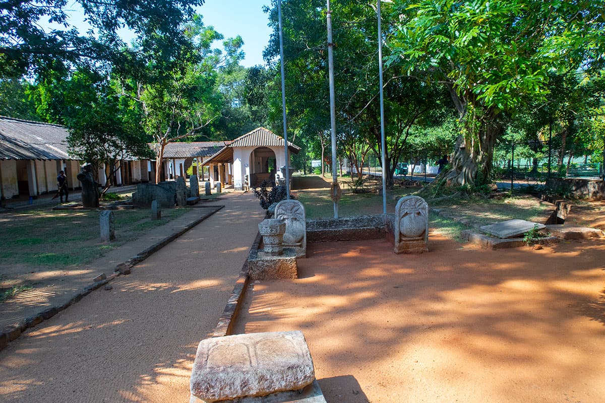 Entrance to the Archaeological Museum in the Anuradhapura ruins | Happymind Travels