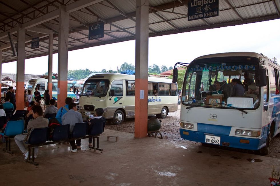 Bus station in Muang Xay, Laos | Happymind Travels
