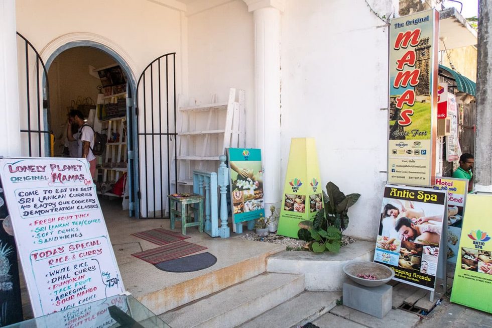 Mammas Galle Fort Caffe em Galle - Sri Lanka | Happymind Travels