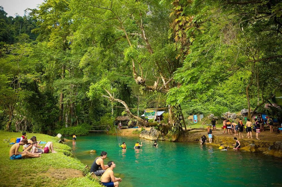 Blue Lagoon in Vang Vieng, Laos | Happymind Travels