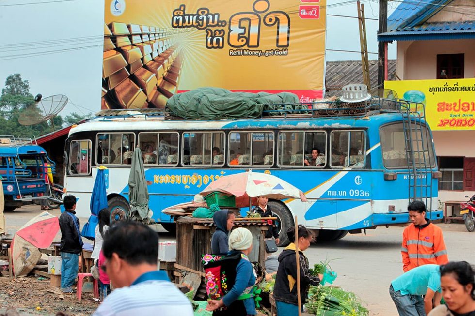 Bus station in Vang Vieng, Laos | Happymind Travels